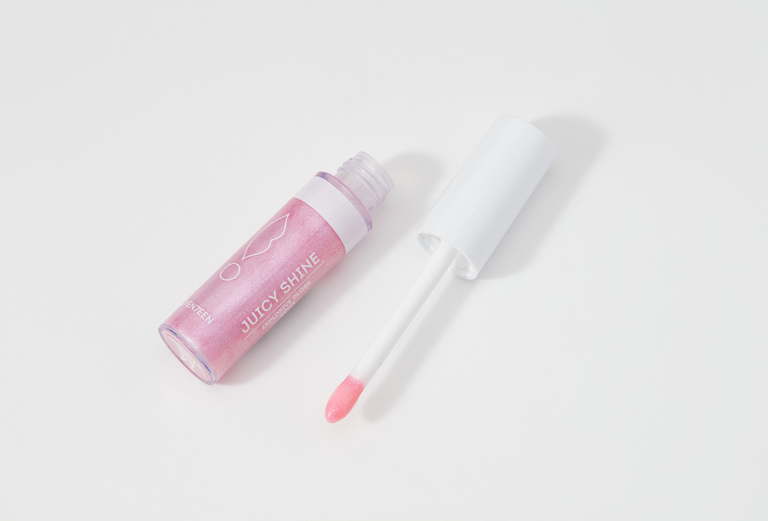 SEVEN7EEN Lip gloss spf15 Juicy Shine 14, Pink sparkle 10 ml SEVEN7EEN Lip gloss spf15 Juicy Shine