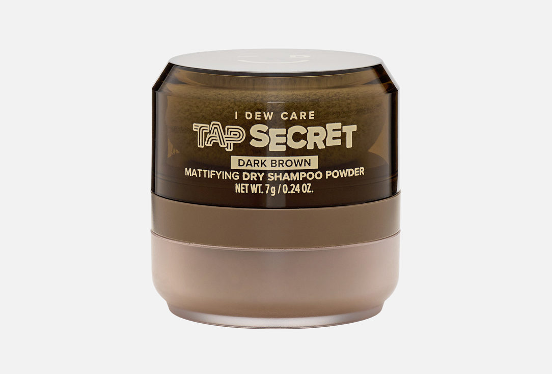 I DEW CARE Mattifying Dry shampoo Powder Tap secret Dark brown 7 g I DEW CARE Mattifying Dry shampoo Powder Tap secret