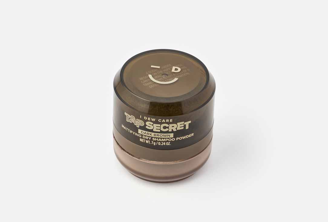 I DEW CARE Mattifying Dry shampoo Powder Tap secret Dark brown 7 g I DEW CARE Mattifying Dry shampoo Powder Tap secret