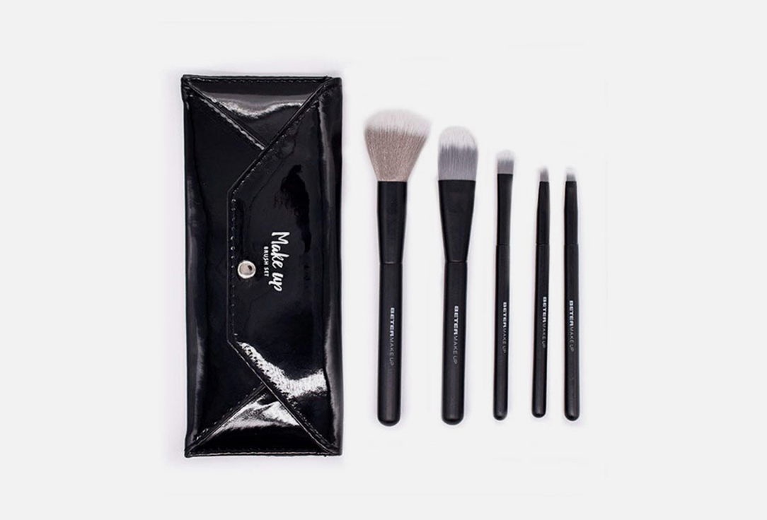 Beter Makeup Brush set Maxi Make Up Classic Black 5 pcs Beter Makeup Brush set Maxi Make Up Classic Black