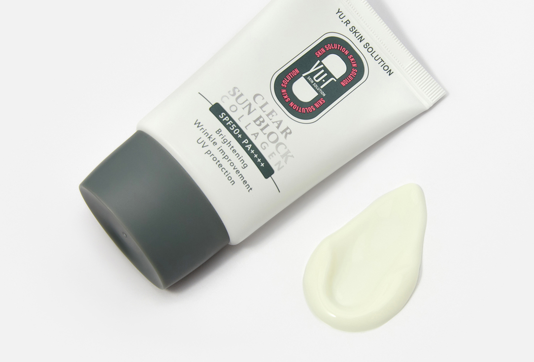 YuR Sunscreen SPF 50+ PA++++ Clear sun block collagen 30 ml YuR Sunscreen SPF 50+ PA++++ Clear sun block collagen