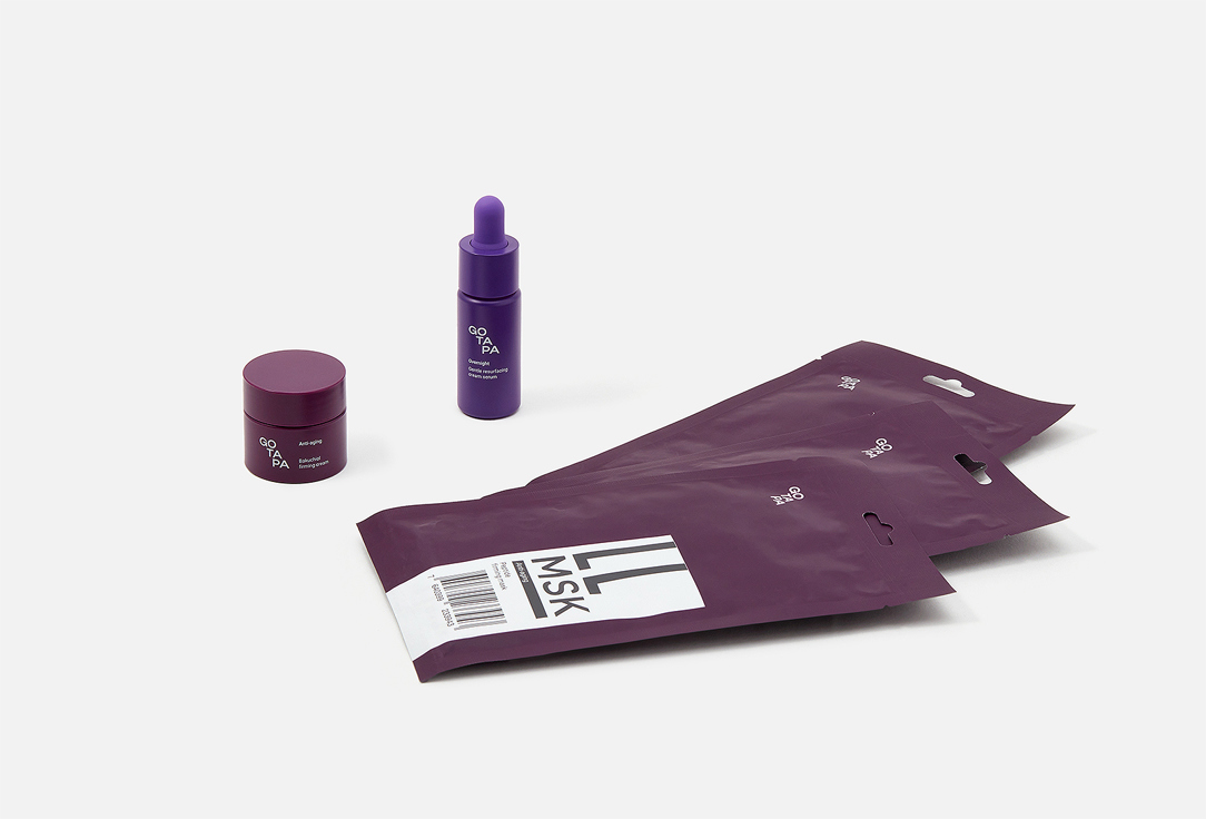 Go Tapa Skincare set: Face Serum, Mask, Cream Age Undo Trio 5 pcs Go Tapa Skincare set: Face Serum, Mask, Cream Age Undo Trio