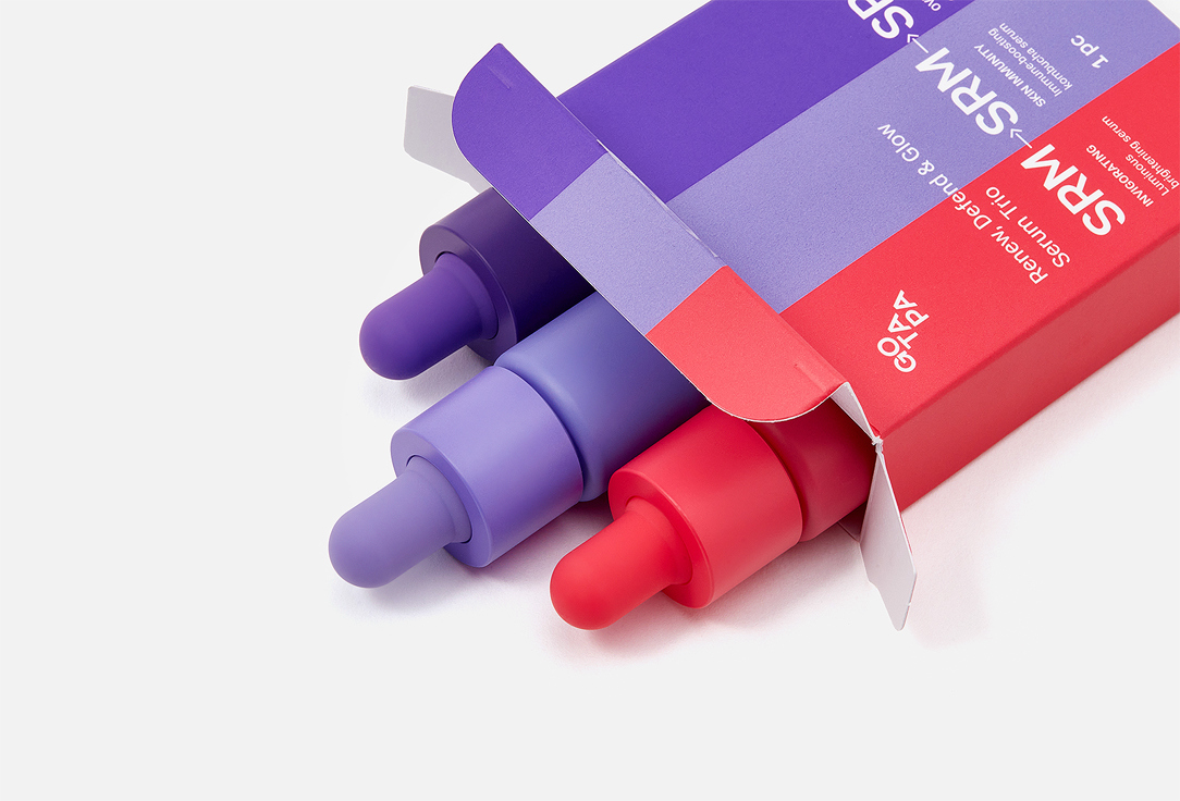 Go Tapa Набор сывороток для обновления кожи лица Renew, Defend & Glow Serum Trio 3 шт Go Tapa Набор сывороток для обновления кожи лица Renew, Defend & Glow Serum Trio
