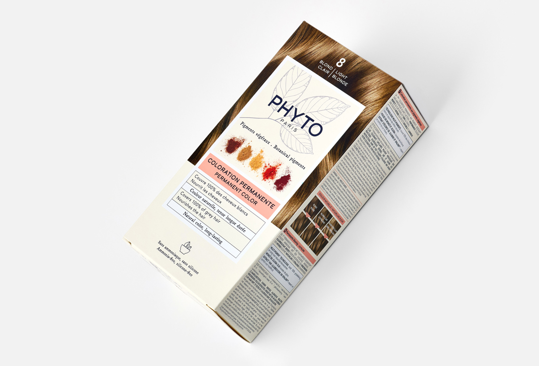 PHYTO Hair Dye Phytocolor 8, Light blonde 112 ml PHYTO Hair Dye Phytocolor