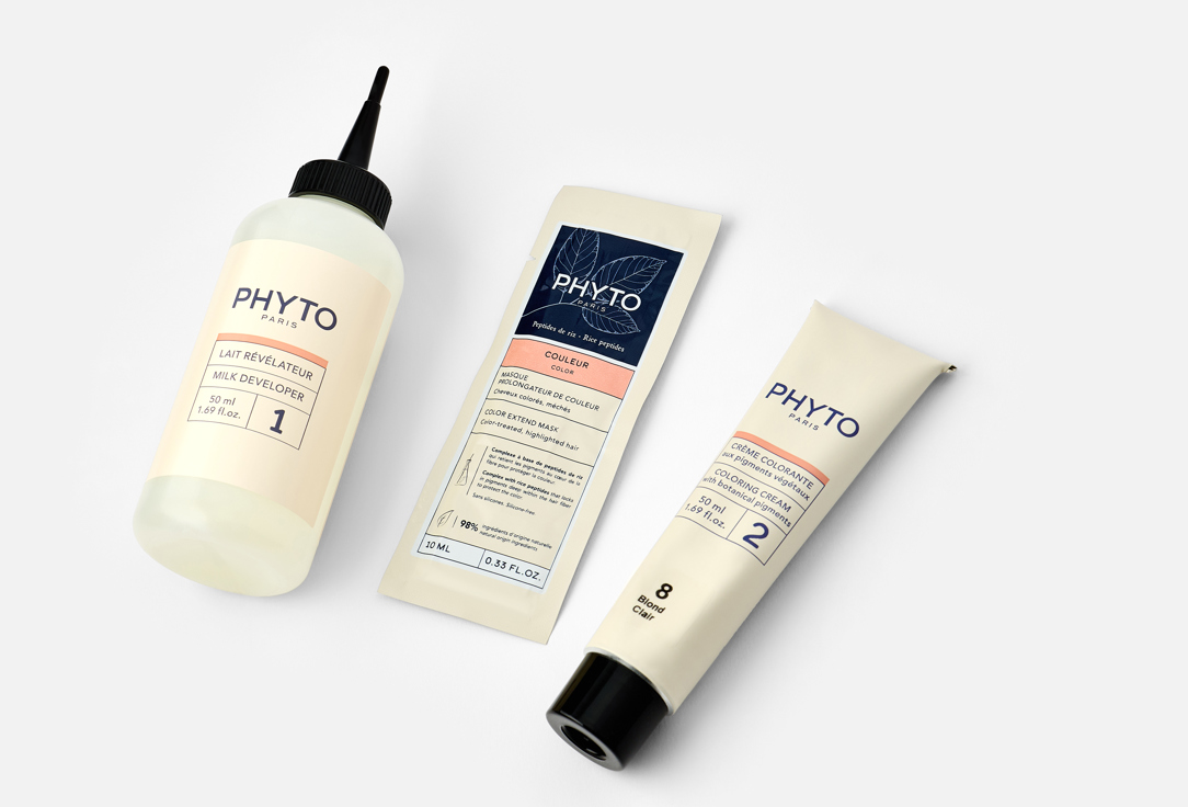 PHYTO Hair Dye Phytocolor 8, Light blonde 112 ml PHYTO Hair Dye Phytocolor