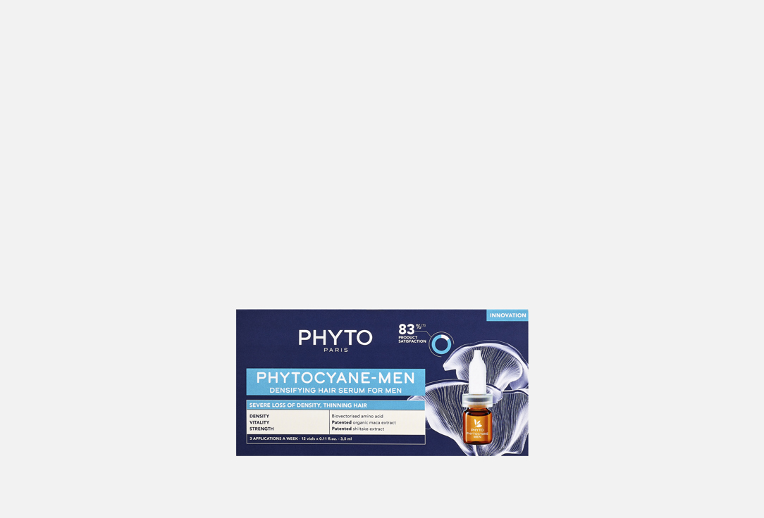 PHYTO Densifying hair serum Phytocyane MEN 12 pcs PHYTO Densifying hair serum Phytocyane MEN