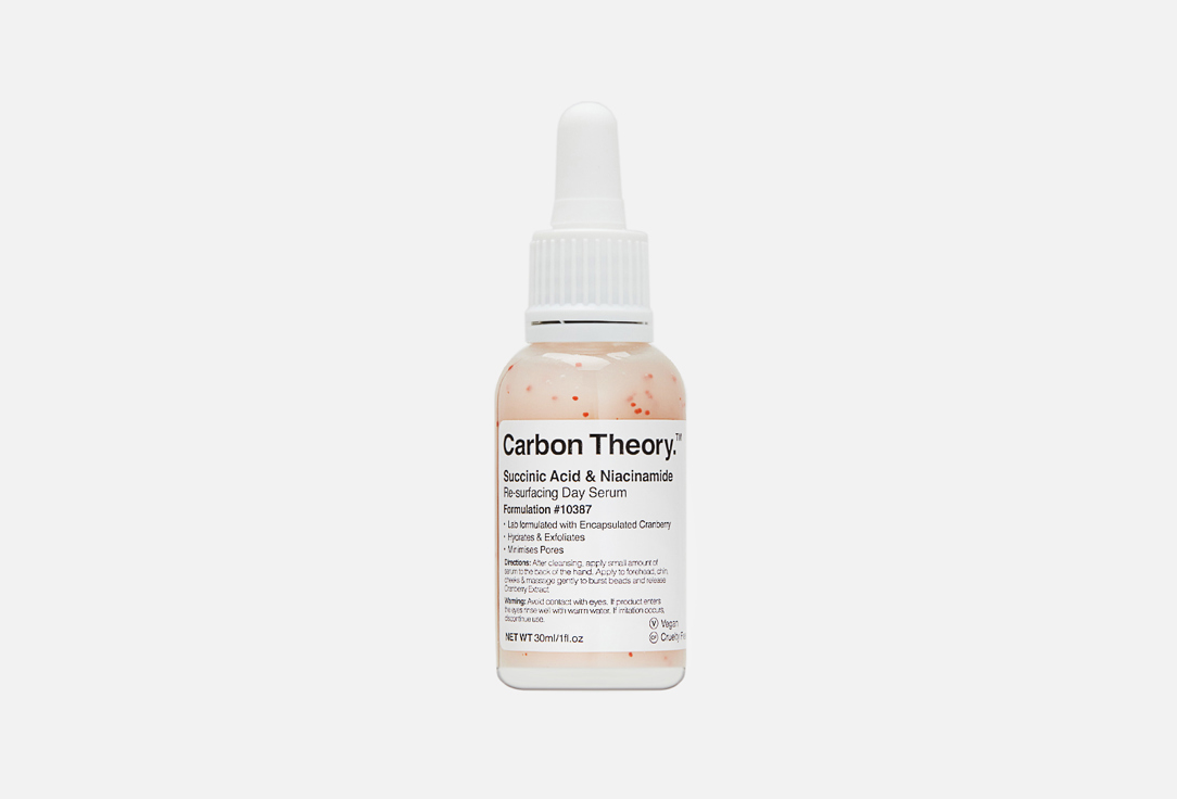 CARBON THEORY Pore-Minimizing Face Serum Succinic Acid & Niacinamide 30 ml CARBON THEORY Pore-Minimizing Face Serum Succinic Acid & Niacinamide