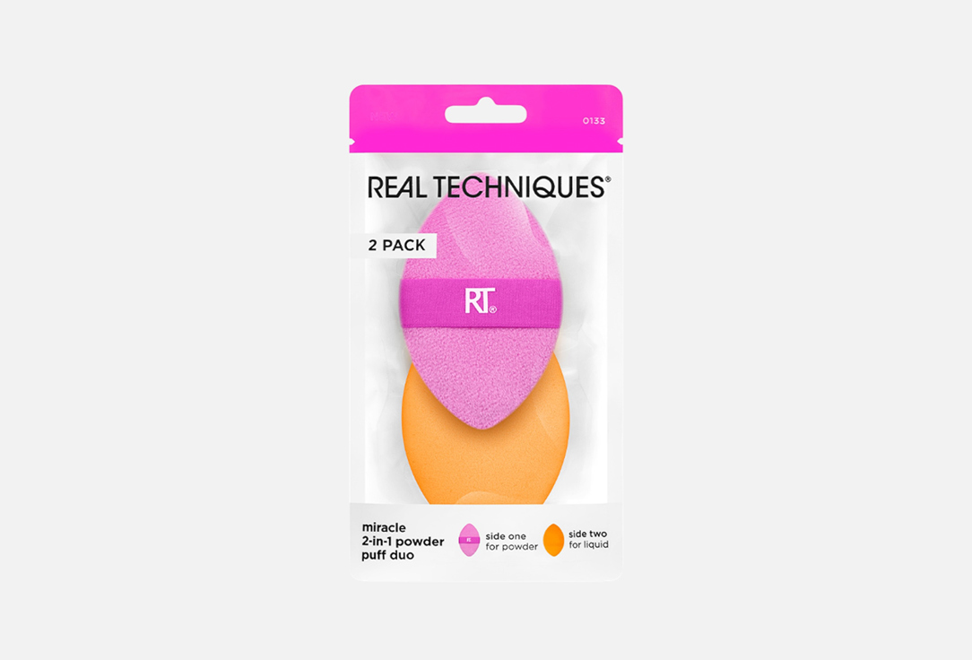 Real Techniques Makeup sponge & powder puff Set Miracle 2-In-1 Powder Puff Duo