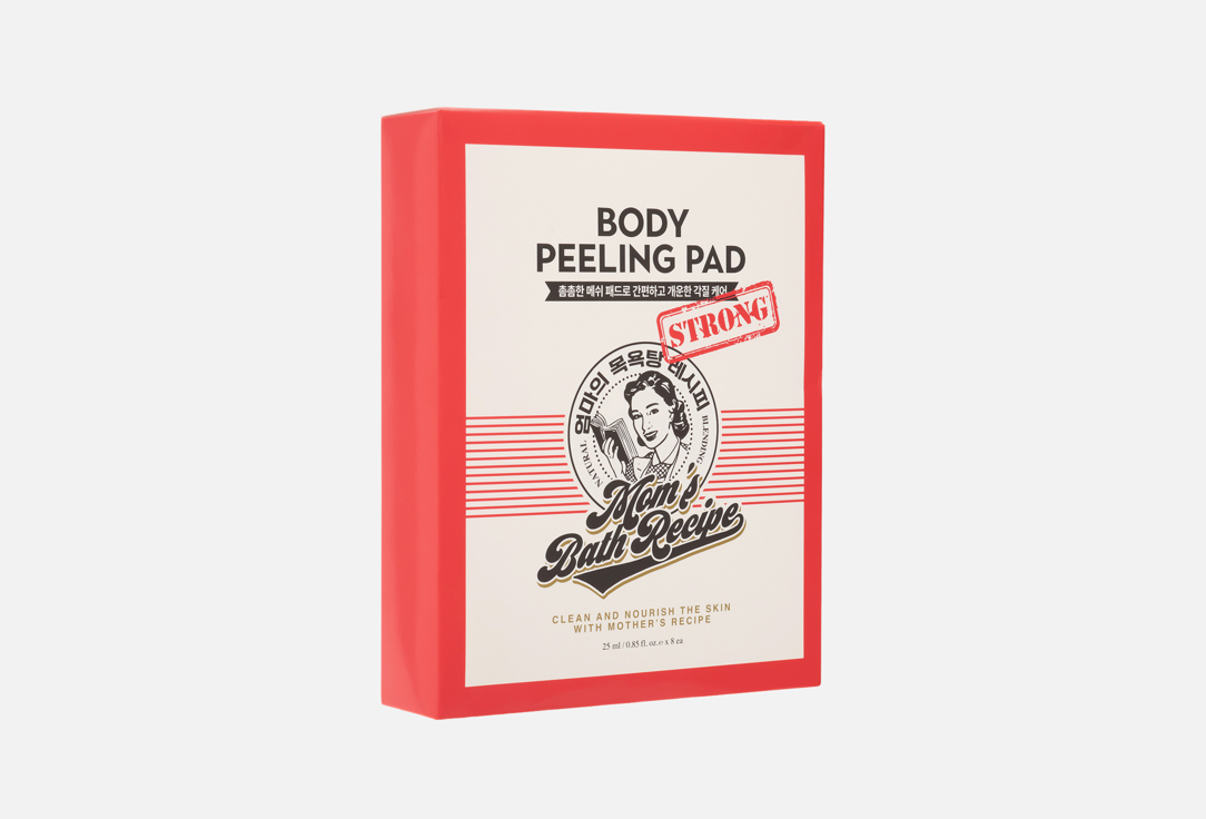 Mom's Bath Recipe Deep Cleansing Body Scrub Glove Strong Body Peeling Pad 8 pcs Mom's Bath Recipe Deep Cleansing Body Scrub Glove Strong Body Peeling Pad
