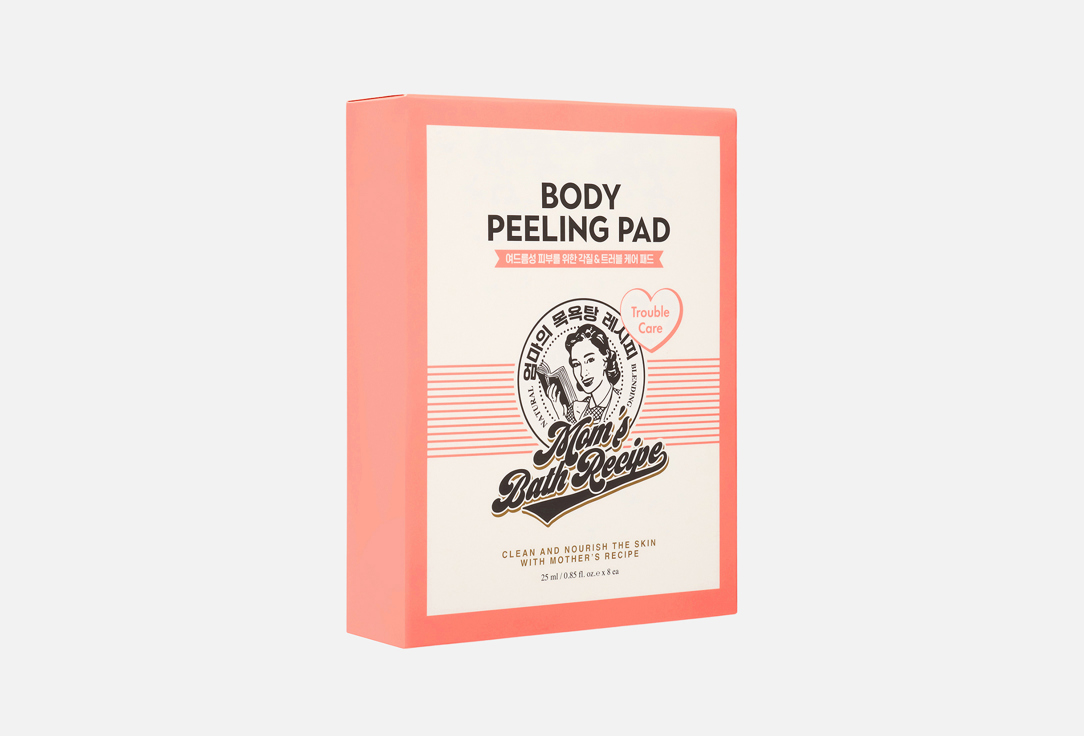 Mom's Bath Recipe Exfoliating & Soothing Body Trouble Pad Body Peeling Pad 8 pcs Mom's Bath Recipe Exfoliating & Soothing Body Trouble Pad Body Peeling Pad