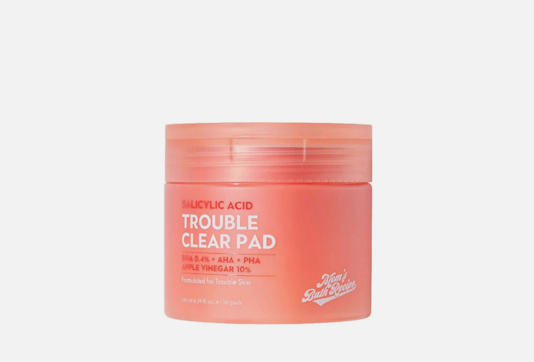 Mom's Bath Recipe BHA Exfoliating & Pore-Clearing Pads Trouble Clear Pad 60 pcs Mom's Bath Recipe BHA Exfoliating & Pore-Clearing Pads Trouble Clear Pad