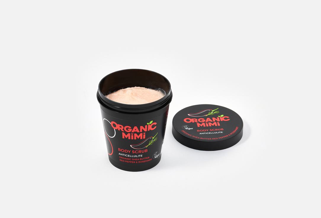 ORGANIC MIMI Body Scrub Anticellulite Red Pepper & Rosemary