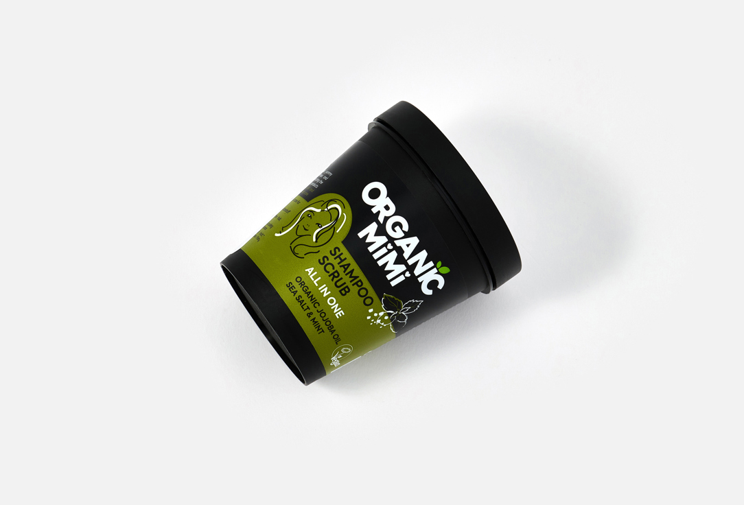 ORGANIC MIMI Shampoo Scrub All in One Sea Salt & Mint