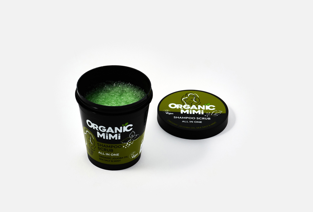 ORGANIC MIMI Shampoo Scrub All in One Sea Salt & Mint