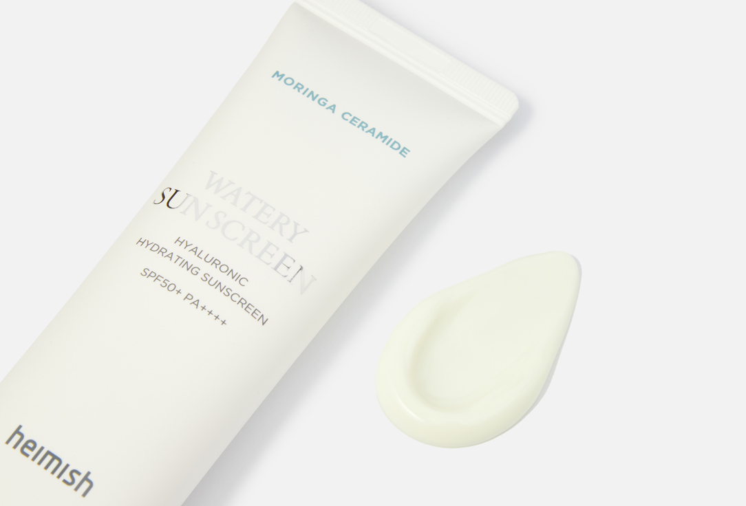 Heimish Sunscreen spf50+ pa++++ Moringa hyaluronic hydrating watery 50 ml Heimish Sunscreen spf50+ pa++++ Moringa hyaluronic hydrating watery