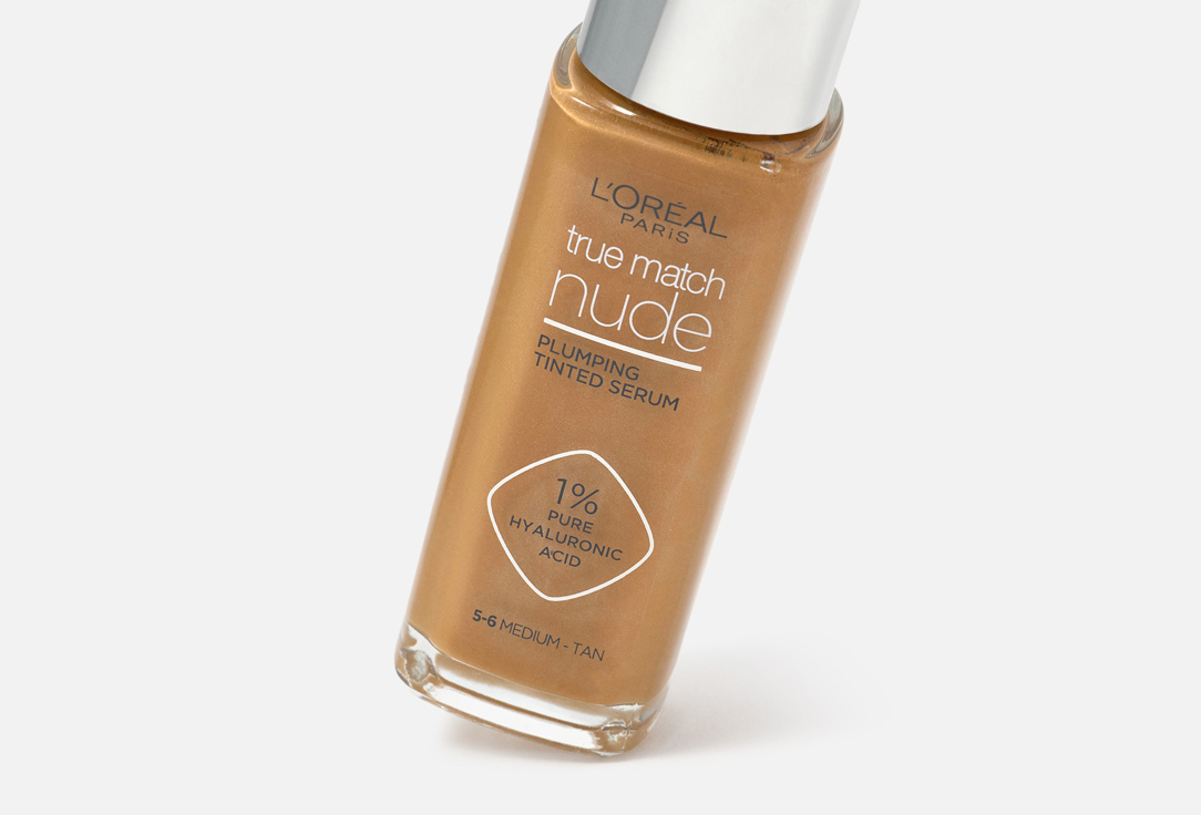 L'Oreal Paris Hydrating & Smoothing Serum Foundation True Match Nude 5-6, Medium Tan 30 ml L'Oreal Paris Hydrating & Smoothing Serum Foundation True Match Nude
