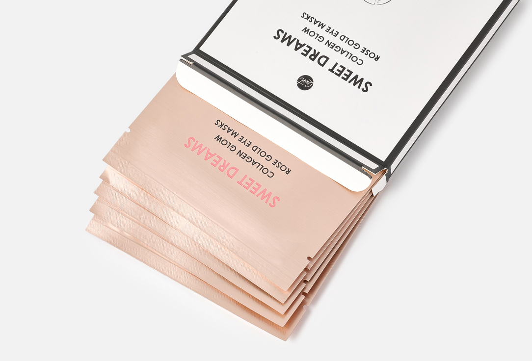 glowiest Увлажняющие патчи для кожи вокруг глаз Sweet dreams collagen glow rose gold