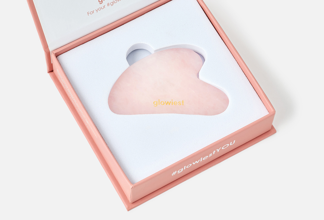 glowiest Скребок гуаша Rose quartz gua sha