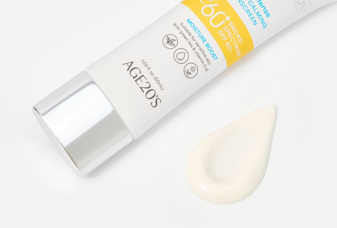 AGE 20s Moisturizing sunscreen spf 60+ Uv defense hydro calming