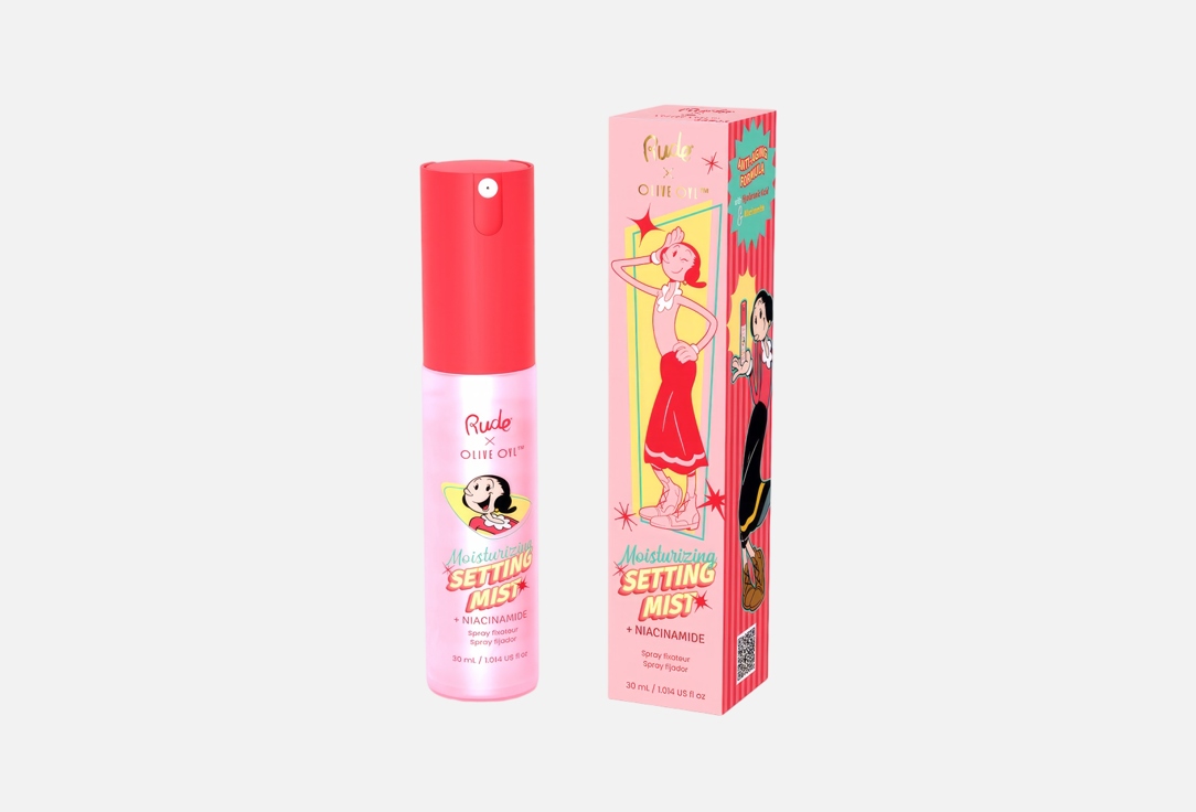 Rude Licence Setting spray Olive oyl moisturizing setting mist 30 ml Rude Licence Setting spray Olive oyl moisturizing setting mist