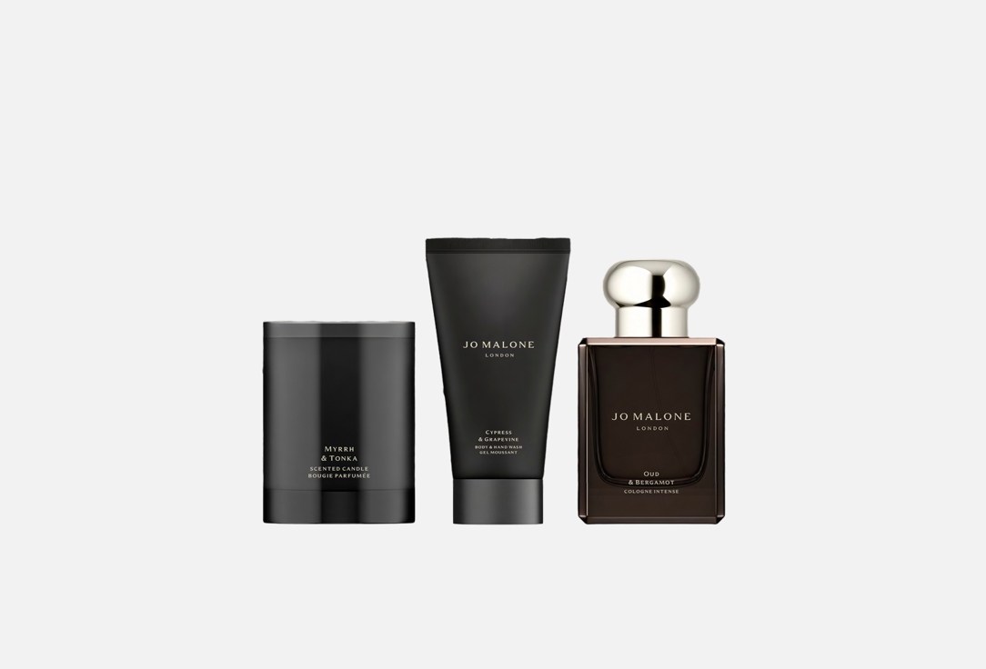 Jo Malone London Gift Set: Eau de Cologne Intense, Hand&Body Wash, Scented Candle Festive Intense Trio