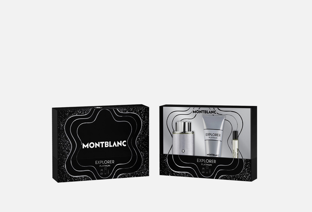 MONTBLANC Eau de Parfum & Shower Gel Set explorer platinum 3 pcs MONTBLANC Eau de Parfum & Shower Gel Set explorer platinum