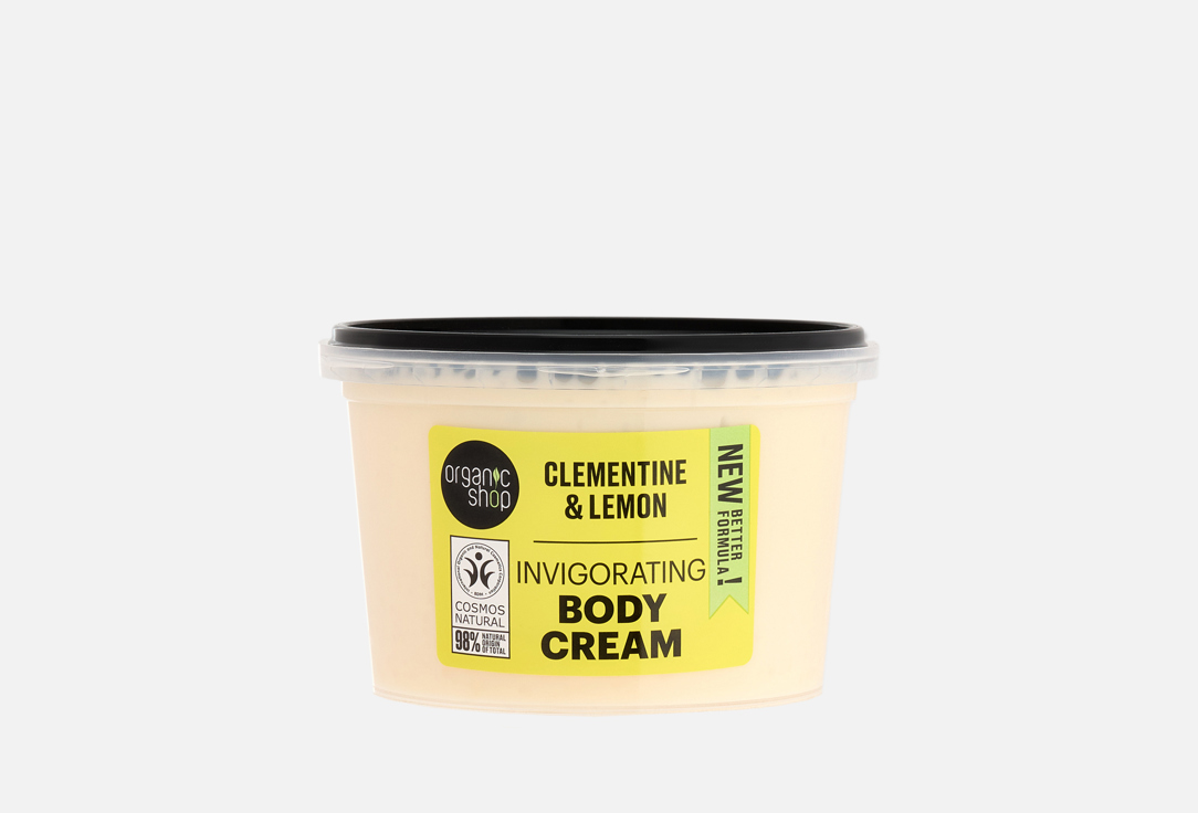 Organic Shop Invigorating Body Cream Clementine & Lemon 250 ml Organic Shop Invigorating Body Cream Clementine & Lemon