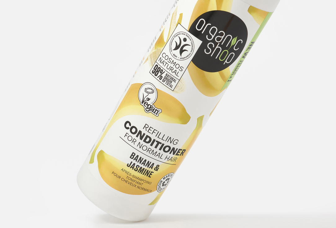Organic Shop Refilling Conditioner For Normal Hair Banana & Jasmine 280 ml Organic Shop Refilling Conditioner For Normal Hair Banana & Jasmine
