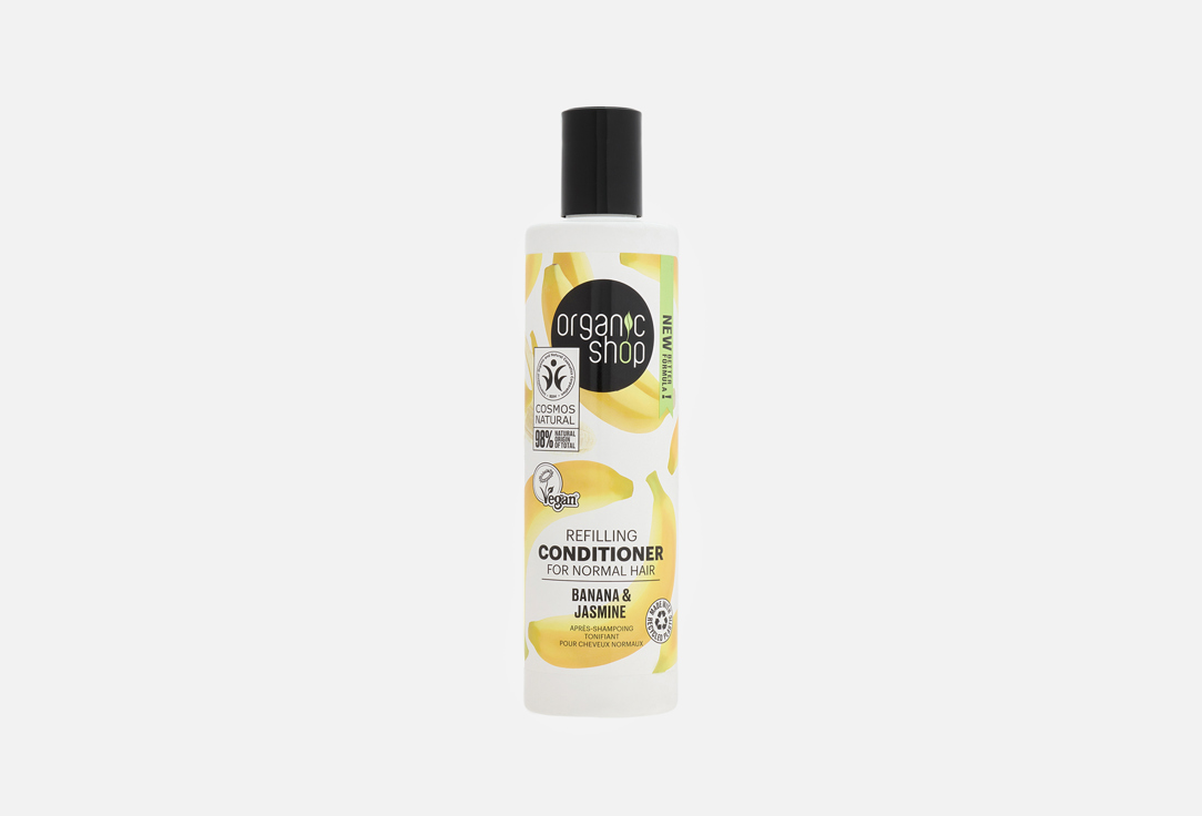 Organic Shop Refilling Conditioner For Normal Hair Banana & Jasmine 280 ml Organic Shop Refilling Conditioner For Normal Hair Banana & Jasmine