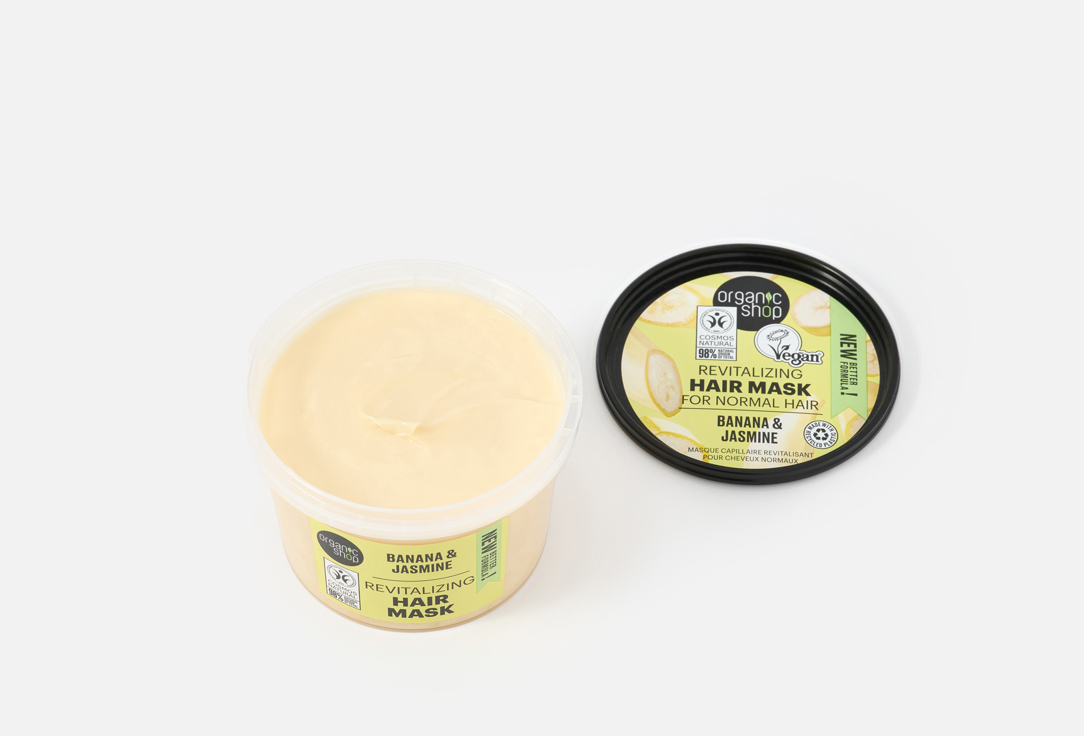 Organic Shop Refilling Hair Mask For Normal Hair Banana & Jasmine 250 ml Organic Shop Refilling Hair Mask For Normal Hair Banana & Jasmine