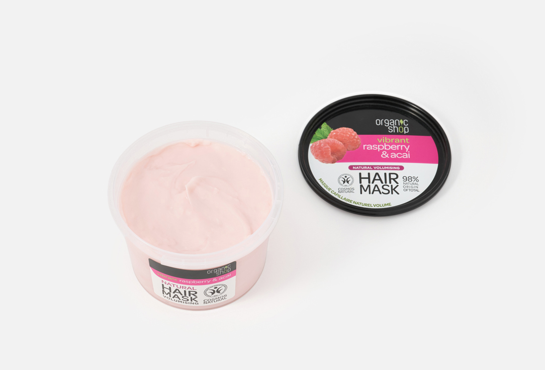 Organic Shop Volumizing HAIR MASK RASPBERRY & ACAI 250 ml Organic Shop Volumizing HAIR MASK RASPBERRY & ACAI