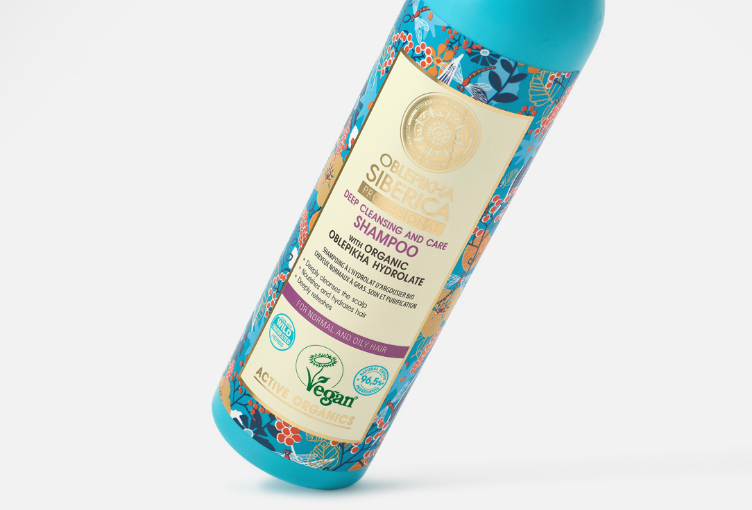 Natura Siberica Питательный шампунь для нормальных и жирных волос OBLEPIKHA Deep Cleansing & Care