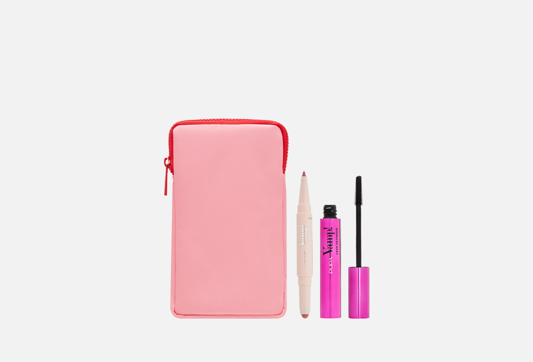 Pupa Mascara & Lip Pencil Set Kit Vamp! Lash Extender + Creamy Duo 3 pcs Pupa Mascara & Lip Pencil Set Kit Vamp! Lash Extender + Creamy Duo