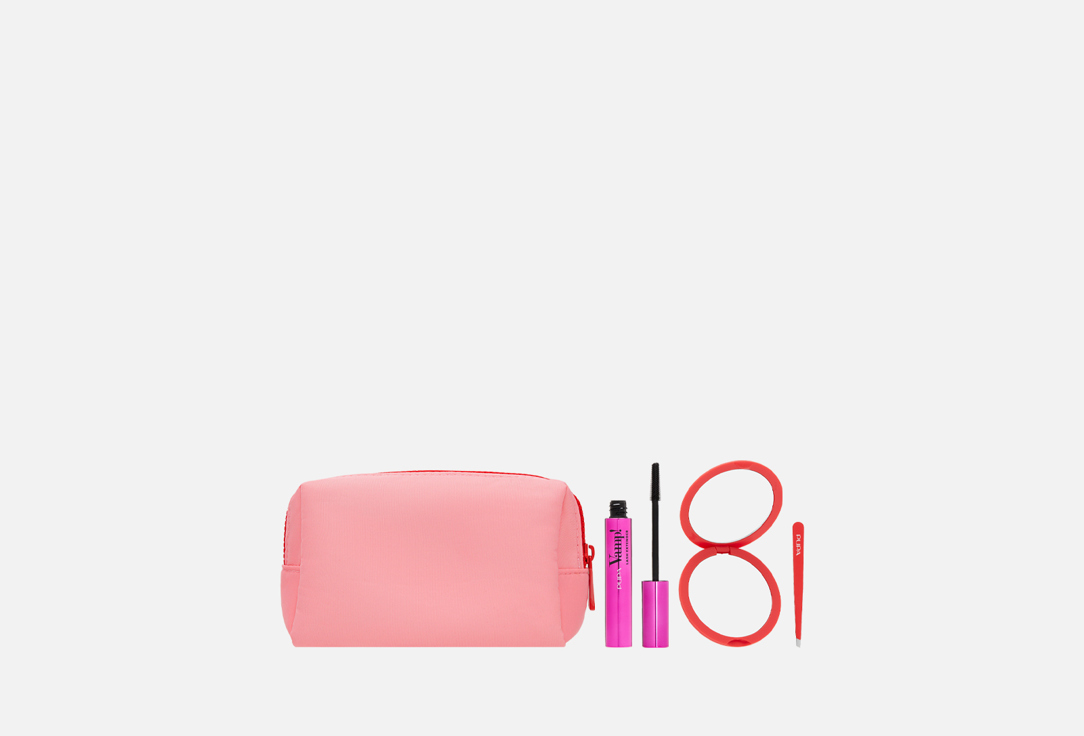 Pupa Mascara , Compact Mirror & tweezers Set Kit Vamp! Lash Extender 4 pcs Pupa Mascara , Compact Mirror & tweezers Set Kit Vamp! Lash Extender