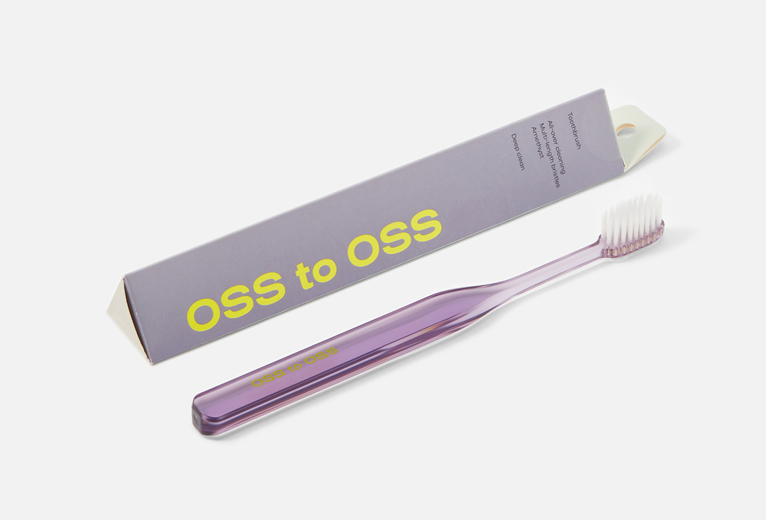 oss to oss Medium-hard toothbrush All-over cleaning