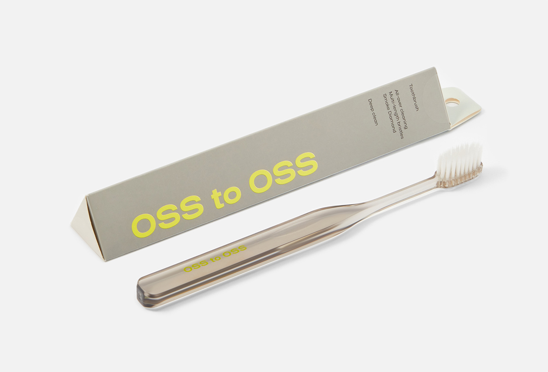 oss to oss Medium-hard toothbrush All-over cleaning Smoke diamond 1 pcs oss to oss Medium-hard toothbrush All-over cleaning