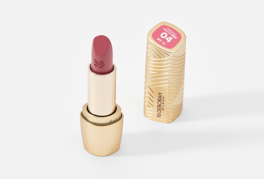DEBORAH MILANO Glossy lipstick Rossetto milano red 04, Rosewood 4.2 g DEBORAH MILANO Glossy lipstick Rossetto milano red