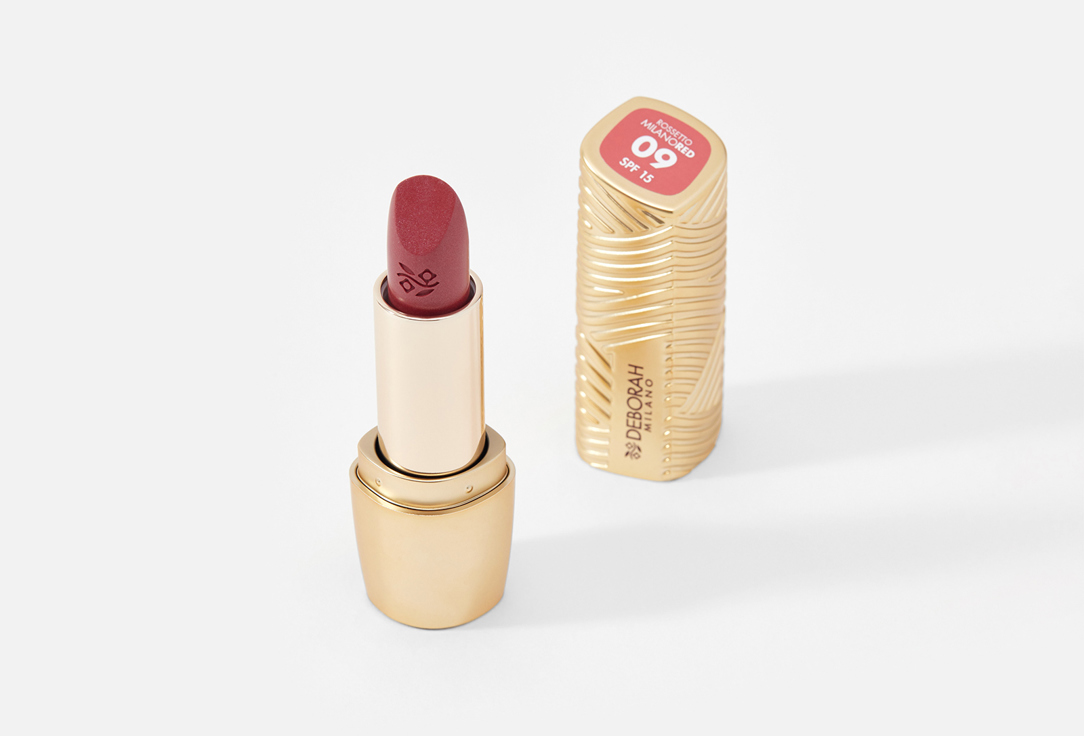 DEBORAH MILANO Glossy lipstick Rossetto milano red 09, Golden caramel 4.2 g DEBORAH MILANO Glossy lipstick Rossetto milano red