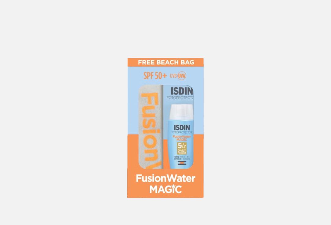 ISDIN Sunscreen SPF 50 & Beach Bag Set Fusion Water MAGIC 2 pcs ISDIN Sunscreen SPF 50 & Beach Bag Set Fusion Water MAGIC