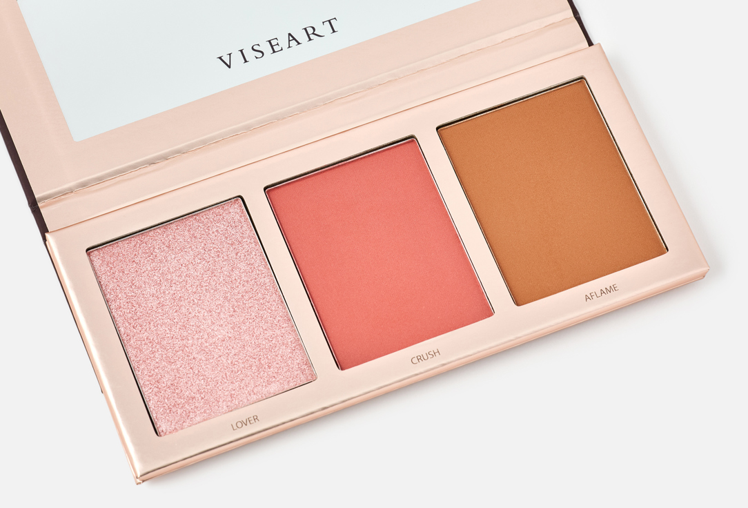 VISEART Face Palette Highlighter, Blush & Contour Romance 27 g VISEART Face Palette Highlighter, Blush & Contour