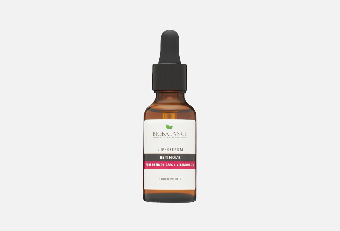 BIOBALANCE Stabilized retinol and Vitamin E serum Pure Retinol 0.3%+Vitamin E 2%