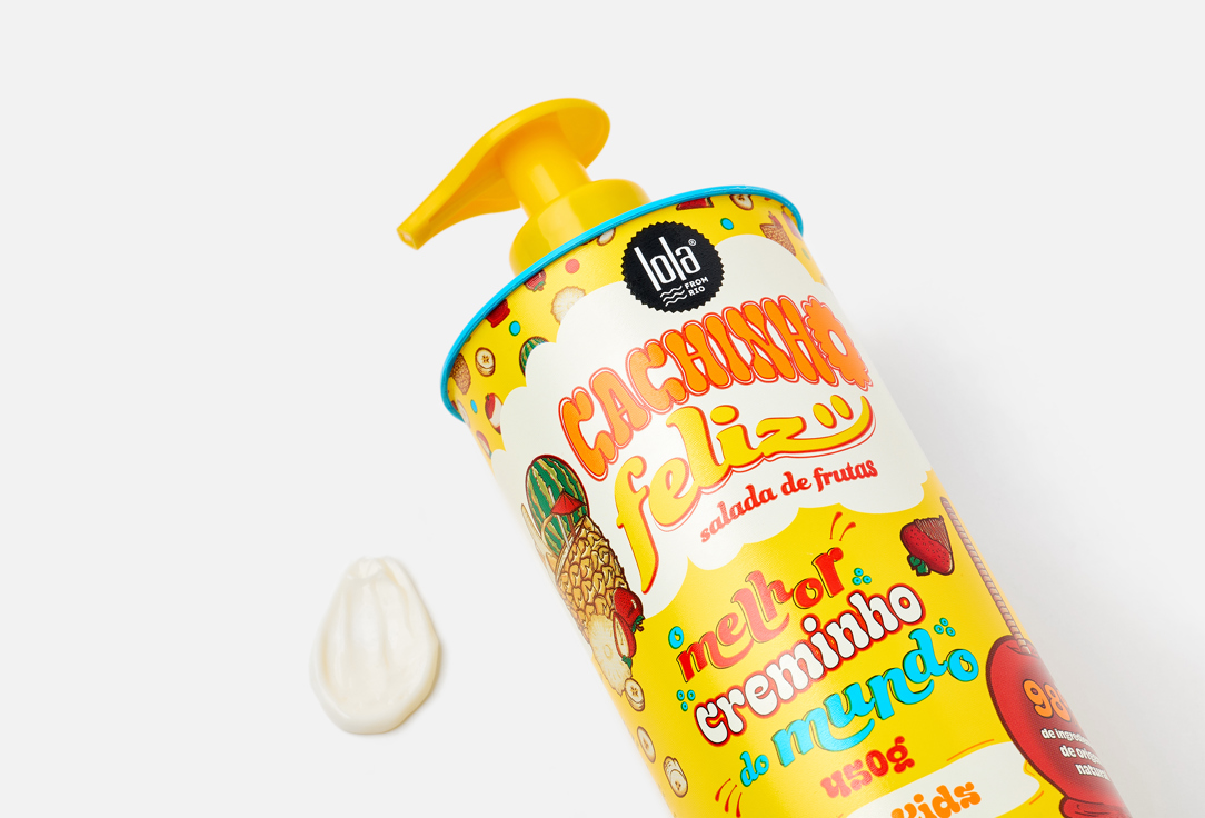 Lola from Rio Moisturizing & Detangling hair Cream for Kids Cachinho Feliz Fruit Salad 450 g Lola from Rio Moisturizing & Detangling hair Cream for Kids Cachinho Feliz Fruit Salad