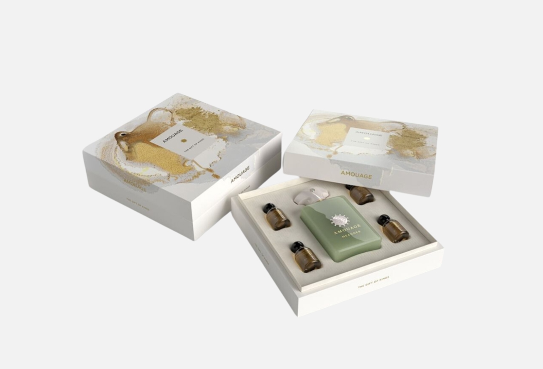 Amouage Gift Set: Eau de parfum & Bath Samples Meander Spring Coffret 5 pcs Amouage Gift Set: Eau de parfum & Bath Samples Meander Spring Coffret