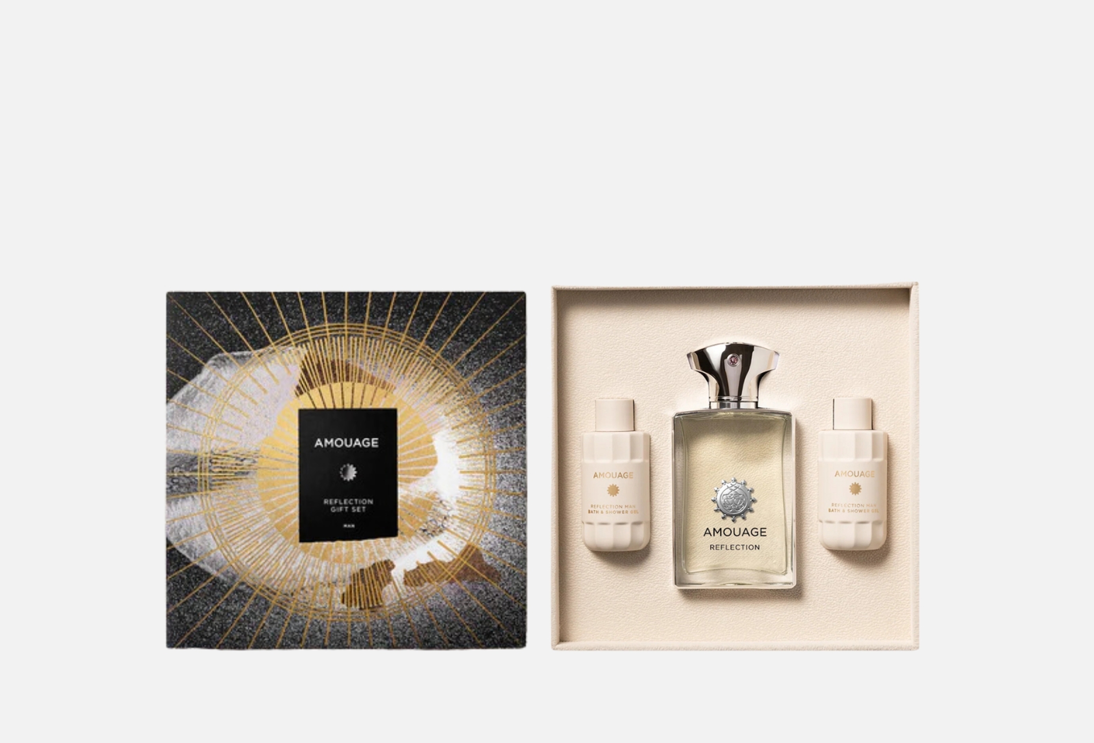 香水(男性用) AMOUAGE Reflection Gift Set Amouage Gift Set: Eau de parfum & Shower gel Reflection Man 3 pcs