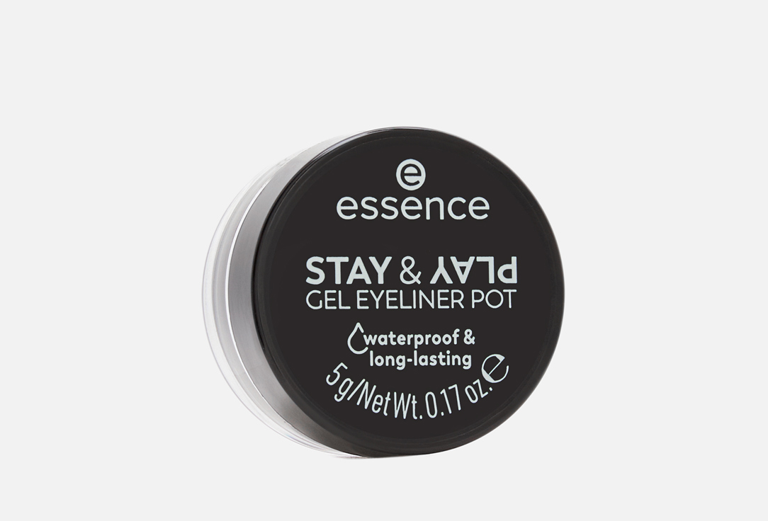 essence GEL EYELINER POT STAY & PLAY
