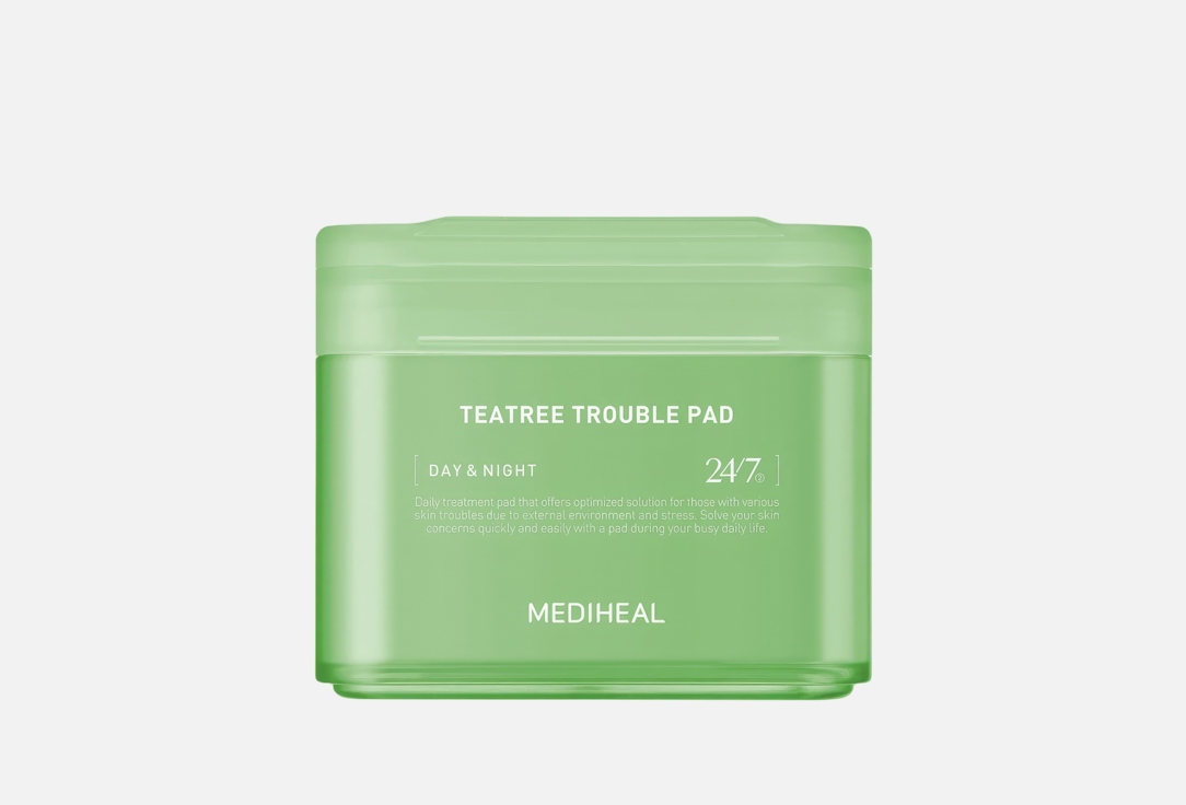 MEDIHEAL Calming Face Pads Teatree 100 pcs MEDIHEAL Calming Face Pads Teatree