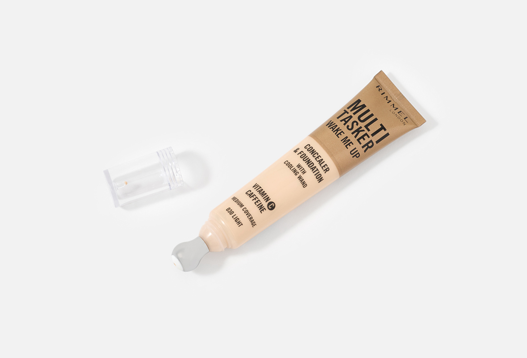 Rimmel Foundation + CONCEALER Multi-Tasker Wake Me Up 030, Light 20 ml Rimmel Foundation + CONCEALER Multi-Tasker Wake Me Up