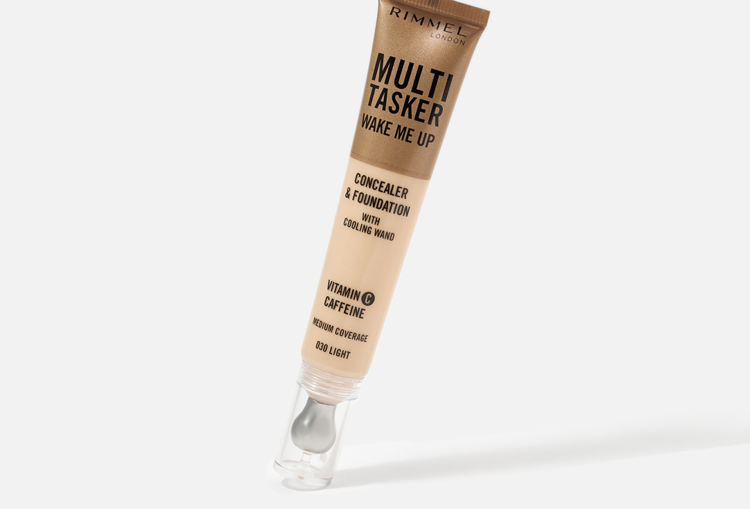 Rimmel Foundation + CONCEALER Multi-Tasker Wake Me Up 030, Light 20 ml Rimmel Foundation + CONCEALER Multi-Tasker Wake Me Up