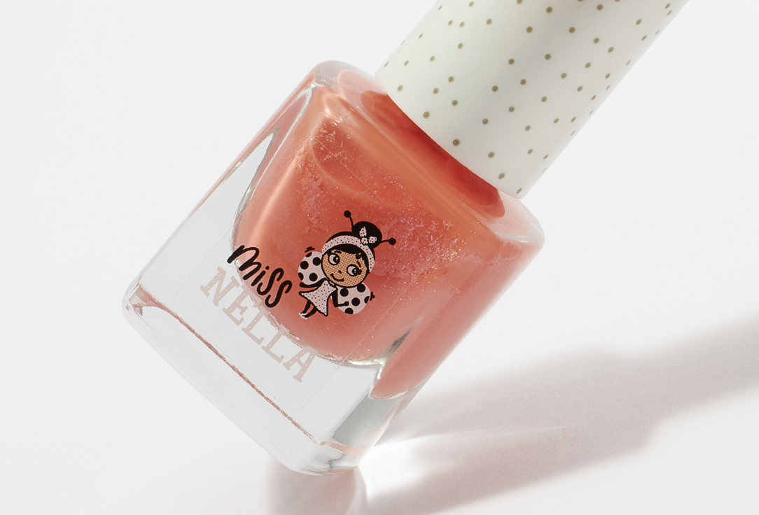 Miss Nella Nail Polish Peel Off 34, Peach slushie 4 ml Miss Nella Nail Polish Peel Off