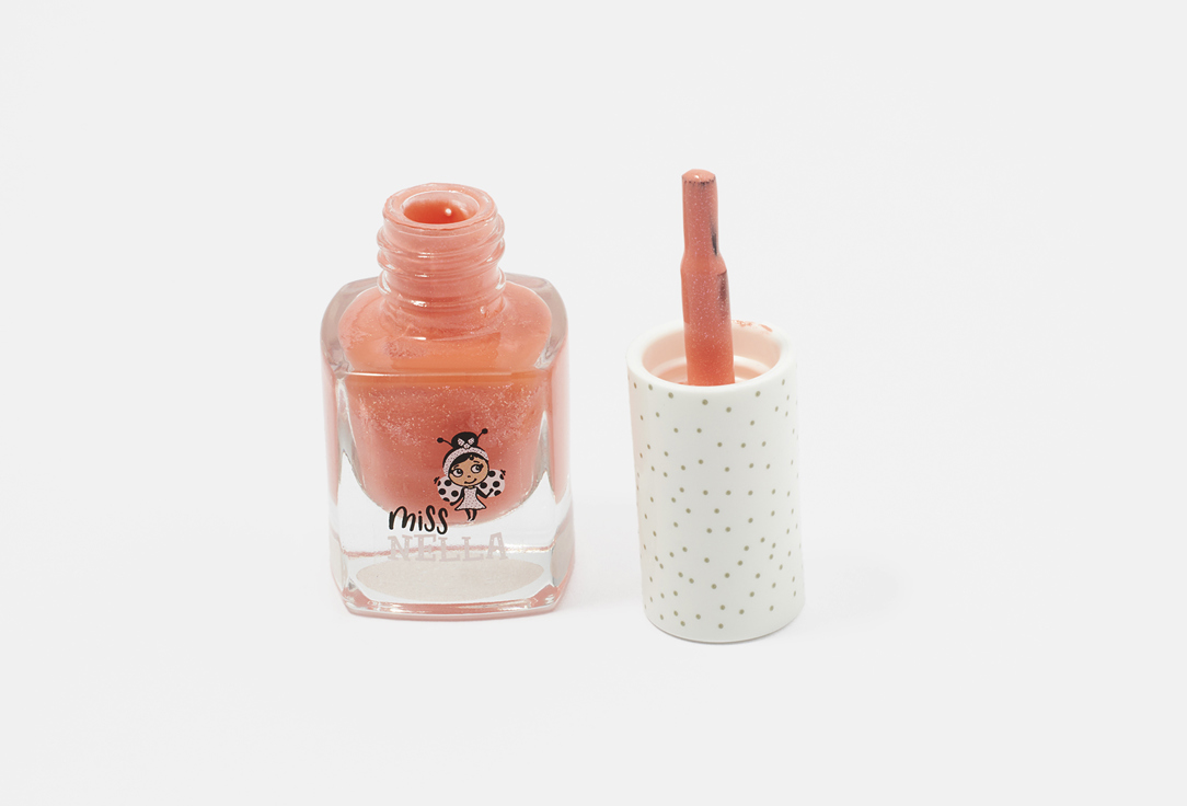 Miss Nella Nail Polish Peel Off 34, Peach slushie 4 ml Miss Nella Nail Polish Peel Off